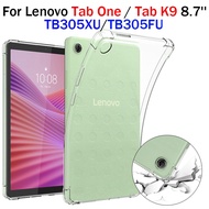 For Lenovo Tab One Tab ONE 8.7'' 2025 Soft Silicone Airbag Case Tab K9 DIY Transparent Case