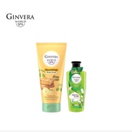 Ginvera World Spa Honey Olive Body Scrub 200ml + Ginvera World Spa Japanese Shower Scrub Green Tea &