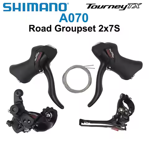 SHIMANO TOURNEY A070 2x7 Speed Groupset Front Rear Derailleur Shifter Bike Cycle Derailleur 14s For