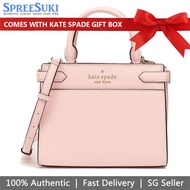 Kate Spade Handbag In Gift Box Crossbody Bag Staci Small Satchel Pink # WKRU7097