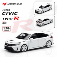 MOTORHELIX 1:64 Honda Civic Type-R (FL5) - M65324DZ-WEC (White Pearl) - Diecast