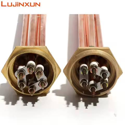 LUJINXUN Industrial Immersion Water Heater Resistance 110V/220V/380V DN32/DN40/DN50 Copper Heater El