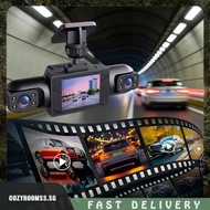 [cozyroomss.sg] 4 Channel Dash Cam Night Vision Wide Angle Driving Video Recorder Car Camera