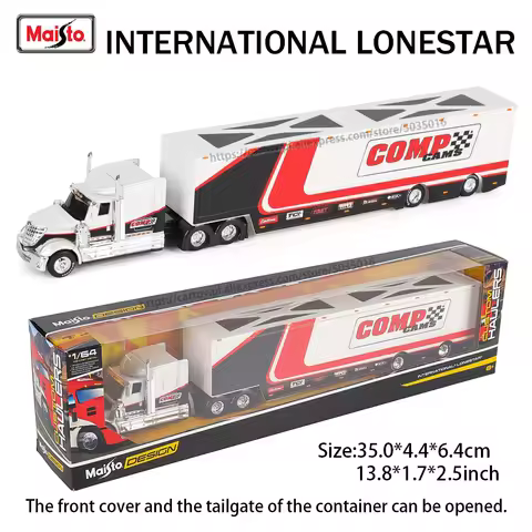 Maisto 1:64 MACK Anthem LoneStar UP Transport Casting Manufacturing Trailer Model Simulation Model A