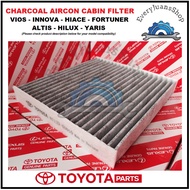 Toyota Aircon Cabin Filter Vios Innova Fortuner Hiace Altis Yaris Hilux - Charcoal Type