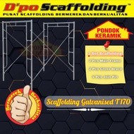 Steger Scaffolding Galvanized Silver Ladder Frame (SGM) Set