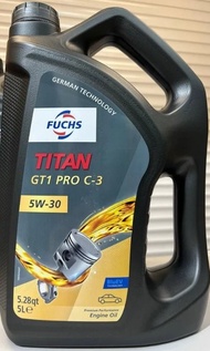 Fuchs TITAN GT1 PRO C-3 SAE 5W-30 5L 全合成 機油/偈油/潤滑油 (平行進口)