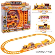 Fun Rail Car Track Train Toy Set Puzzle Assembly Track Toys Plastic Electric Train Set With Track Se