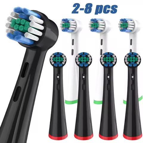 2/4/8 pcs Replacement Brush Heads Compatible with Oral-B iO 3/4/5/6/7/8/9/10 Series Electric Toothbr