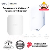 Amazon eero Outdoor 7 PoE mesh wifi 7 router 2.5gbe, Weatherproof IP66, Coverage up to 15,000 sqft o