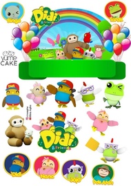 Topper kue custom nama DIDI and FRIENDS