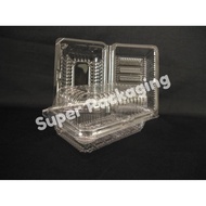 BENXON OPS - C13 BENXON Disposable Plastic Tray / Clear Bakery Container (50pcs+-) / Kuih Container