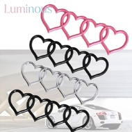 LUMINOUSLUX Love Heart Logo Rear, ABS Plastics Heart-shaped Trunk Tail Label Badge, Car Logo Trunk L