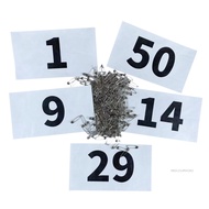 1-100 Black Marathon Blank Athlete Number Book Number Plate Race Bibs Running Numbers Runners Waterp