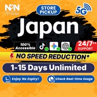 Japan SIM Card Ultra 3-30Days 3-50GB 5G/4G Data | Instant Airport Pickup | High Speed Travel Data Ja