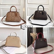 順豐包郵 Coach Mini Lillie Carryall In Signature Canvas (Women Crossbody Sling Shoulder Bag)