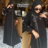 Abaya Gamis Black Dubai SAFIRA/FATIA Maxi Dress Fashion Muslim Maxi Arab Abaya Dubai Exclusive