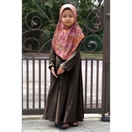Jubah Kids Tania (Jubah Tanpa Gosok) Ironless Mosscrepe Girl Muslimah Dress