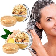 ▶$1 Shop Coupon◀  Ginger Hair Regrowth Shampoo Bar,Ginger Shampoo Soap, Bar Shampoo Organic Ginger S