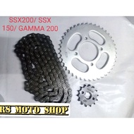 sprocket chain set for rusi SSX200/ SSX 150/ GAMMA 200
