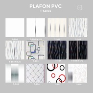 [T-Series] Plafon PVC Warna Putih | Warna Motif | Plafon PVC Glossy 