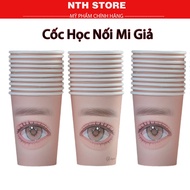 (Set of 10) Makeup Eyelash Extension Practice Paper Cups - Eyelash Extension Practice Paper Cups - E