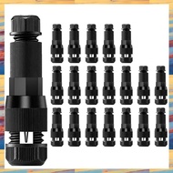 (ZWNA) 20pcs Low Voltage Wire Connector Non Stripping Wire for Outdoor Lawn Lamp Spotlight Landscape
