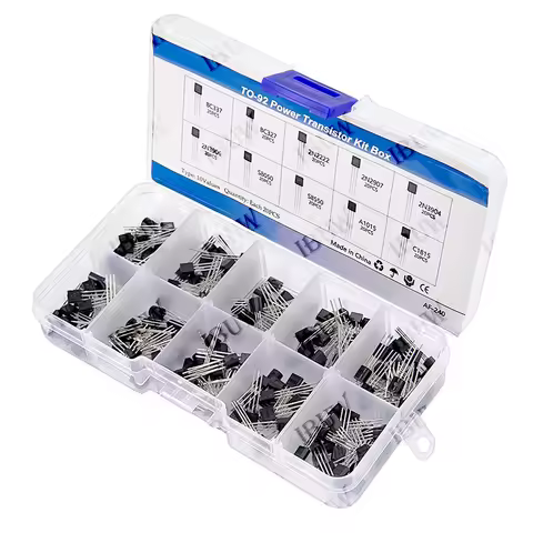 200PCS 10Values TO-92 Power Transistor Kit (BC337/2N2222/S8050 etc.) for Arduino DIY Electronic KIT 