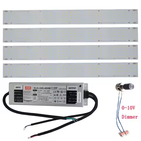 LM30H EVO Quantum Bar Samsung Led Grow Light Kit DIY 240W Driver 0-10V Dimmer ELG-240-48AB-3Y Mixed 