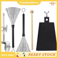 [CloudsMiles] 6 Inch Cowbell and Cowbell Clamp, Cowbell Holder Percussion Accessory, Adjustable Drum
