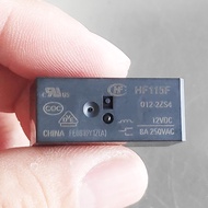 RELAY DC 12V 8PIN 8A HF115F MINIATURE HIGH POWER RELAY JQX-115F