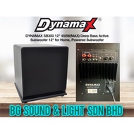DYNAMAX SB300 12" 450W(MAX) Deep Bass Active Subwoofer 12" for Home, Powered Subwoofer ( PER UNIT )