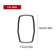 Car Carbon Fiber Covers For BMW Media Button Stickers Knob Cover For F10 F20 F30 F34 F07 F25 F26 F15
