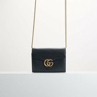 二手Gucci marmont woc風琴包/黑金