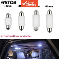 RSTOB 10Pcs Festoon 31-41mm LED Bulb C5W C10W Ceramic Canbus Error Free Interior Lamp