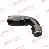 Aluminum Full Flow Swivel Hose End Fitting 90 Degree -6 AN AN6 6AN Black