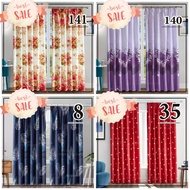 SEPASANG(2PCS)❤KAIN TEBAL❤ Langsir Semi Blackout Curtains Ready Stock In Malaysia/ Door Window Curtain/Langsir pintu Langsir Tingkap