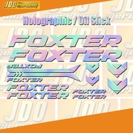 Foxter Oil Slick bike Vinyl Stickers