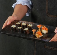 YUI SQUARE PLATE 10,5" / PIRING SAJI SUSHI KOTAK KERAMIK JEPANG UNIK