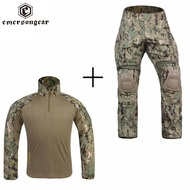 EmersonGear Tactical G3 Combat Uniform Set Gen3 Combat T-shirt+Training Pants AOR2