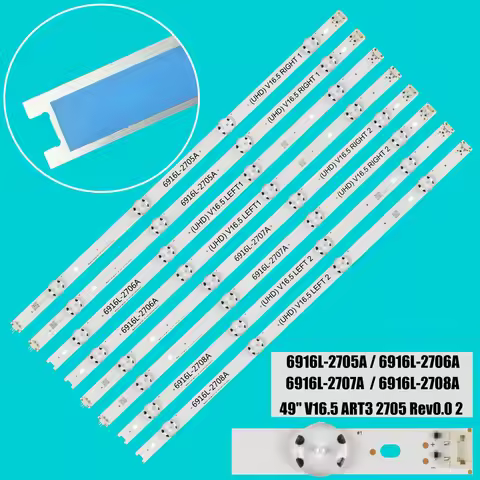 LED BackLight Strip For 49" V16.5 ART3 2705 49UH650 49UH652T 49UH664V 49UH668V 49LW541H 6916L-2452A 