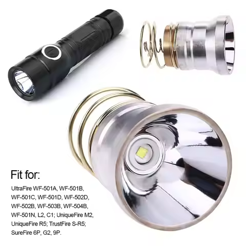 Super Bright 1000-Lumen White Light LED Light Bead LED Flashlight Bulb Lamp Head 1-Mode