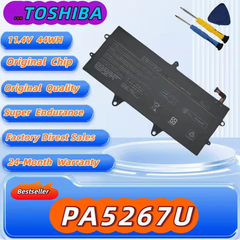 PA5267U-1BRS 11.4V 44Wh PA5267U Laptop Battery For Toshiba Portege X20W X20W-D X20W-D-10E X20W-D-10Q