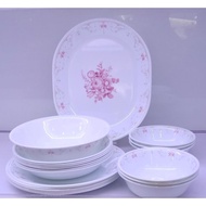 CORELLE DINNER SET 20PCS BLOOMING PINK