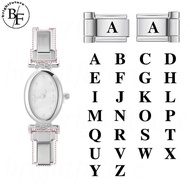 Fashion Letter Watch Strap Connector Fit 9/18mm Stainless Steel Bracelet DIY Jewelry Making Beads