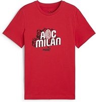 JR 777681 Sporty ACM Culture Tee, Kids, 24 Fall/Winter Colors For All Time Red/Puma White (15), 115