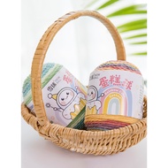 Snowball 5-Strand Cake Ball Rainbow Cotton Handmade diy Knitted Bag Yarn Ball Milk Cotton Scarf Pill