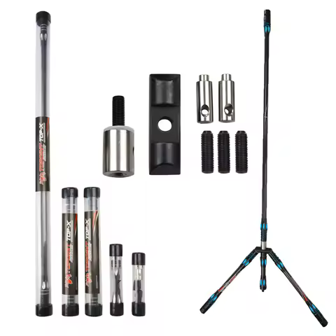 1Set Archery 3K Carbon Stabilizer Balance Bar 5/10/30inch Rod Shock Absorption Damping 40° V-Bar Hun