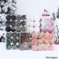 JoJo 12Pcs Christmas Baubles Ornament Shatterproof Decorative Baubles For Tree