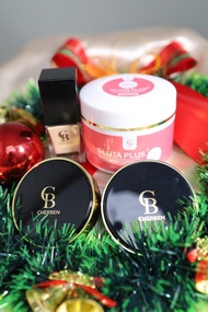 ส่งฟรี Cherben รพ 1 แป้ง 2 กลูต้า 1 ฟองนำ้ 1 คุมมัน SPF 50PA+++ ปกปิดขั้นเทพ ของแท้100% #Cherben #เฌ